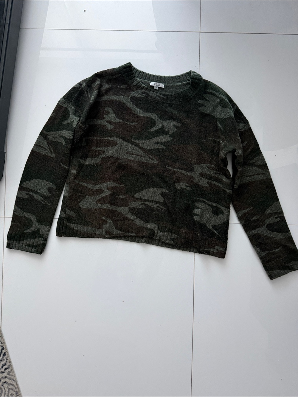 Rails Green Camo Crewneck Sweater